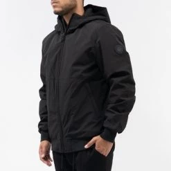 Airforce Winterjassen Padded Bomber Black
