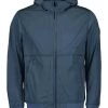Airforce Zomerjassen Waxed Crincle Jacket Blue
