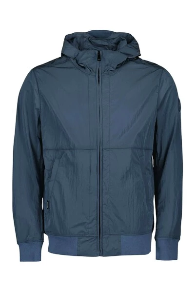 Airforce Zomerjassen Waxed Crincle Jacket Blue